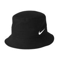 Nike Swoosh Bucket Hat, Black, Left Side view