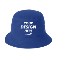 Nike Swoosh Bucket Hat, Game Royal, Front view, Mockup
