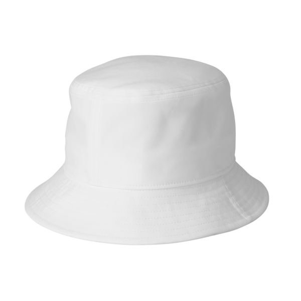 Nike Swoosh Bucket Hat, White, Back view