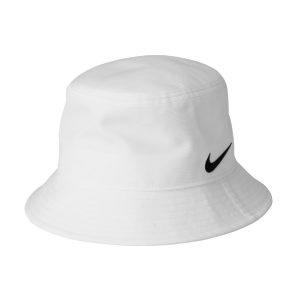 Nike Swoosh Bucket Hat, White, Left Side view