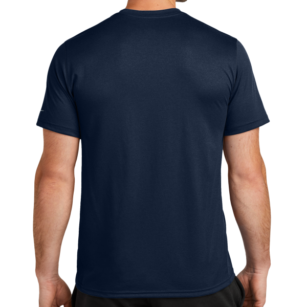 Nike Swoosh Sleeve rLegend Tee, College Navy, Back view