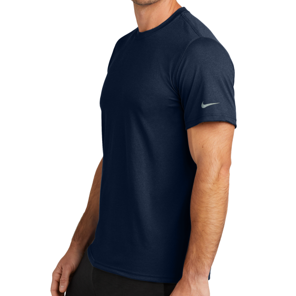 Nike Swoosh Sleeve rLegend Tee, College Navy, Left Sleeve view