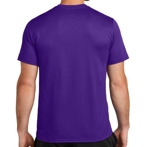 Nike Swoosh Sleeve rLegend Tee, Court Purple, Back view