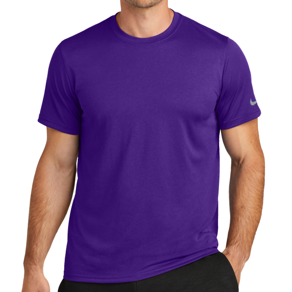 Nike Swoosh Sleeve rLegend Tee, Court Purple, Front view