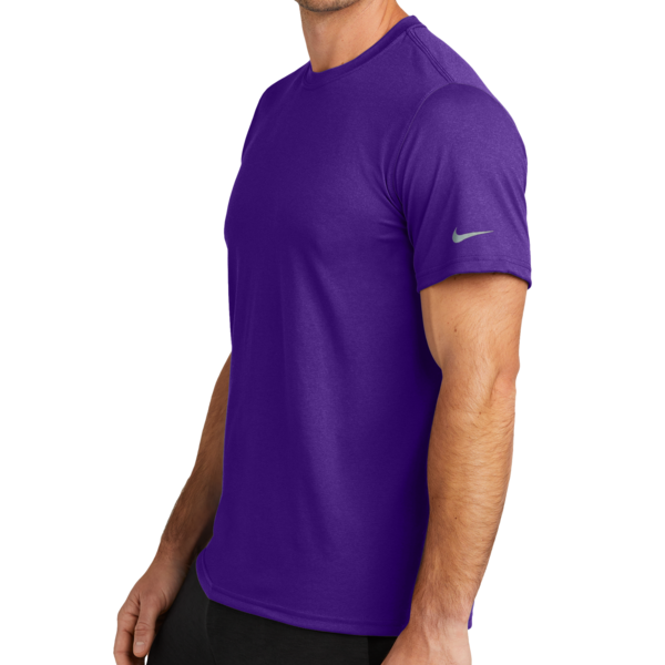 Nike Swoosh Sleeve rLegend Tee, Court Purple, Left Sleeve view