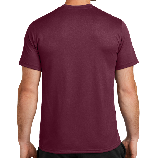 Nike Swoosh Sleeve rLegend Tee, Deep Maroon, Back view