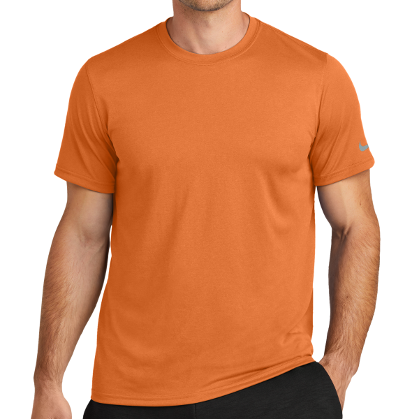 Nike Swoosh Sleeve rLegend Tee, Desert Orange, Front view