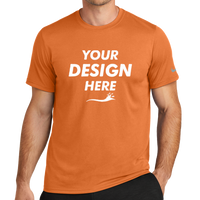Nike Swoosh Sleeve rLegend Tee, Desert Orange, Front view, Mockup