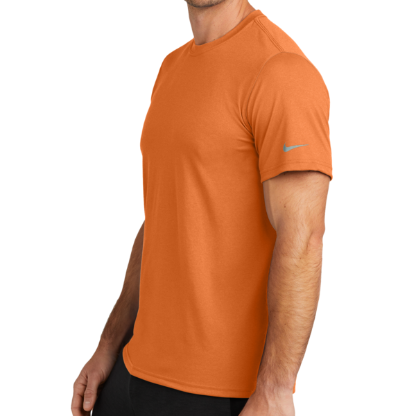 Nike Swoosh Sleeve rLegend Tee, Desert Orange, Left Sleeve view