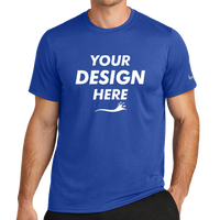 Nike Swoosh Sleeve rLegend Tee, Game Royal, Front view, Mockup