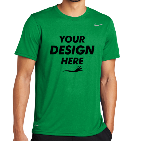 Nike Team rLegend Tee, Apple Green, Front view, Mockup