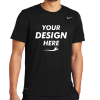 Nike Team rLegend Tee, Black, Front view, Mockup