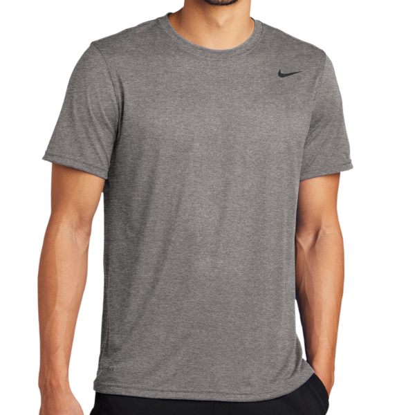 Nike Team rLegend Tee, Carbon Heather, Front view