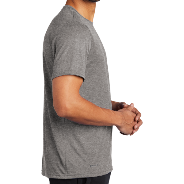 Nike Team rLegend Tee, Carbon Heather, Right Sleeve view