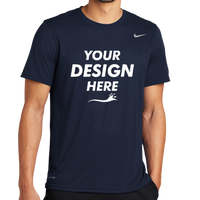 Nike Team rLegend Tee, College Navy, Front view, Mockup