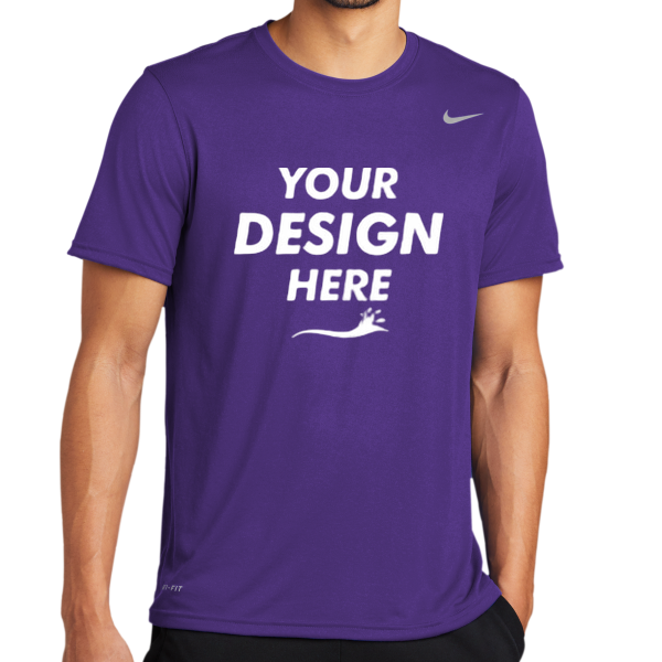 Nike Team rLegend Tee, Court Purple, Front view, Mockup