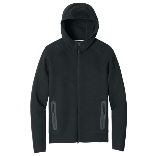 Nike Tech Fleece Full Zip Hoodie, Black, Front view