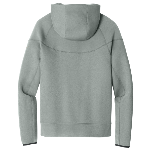 Nike Tech Fleece Full Zip Hoodie, Dark Grey Heather, Back view