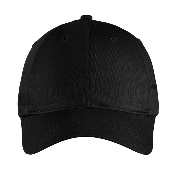Nike Unstructured Cotton/Poly Twill Cap, Black, Front view
