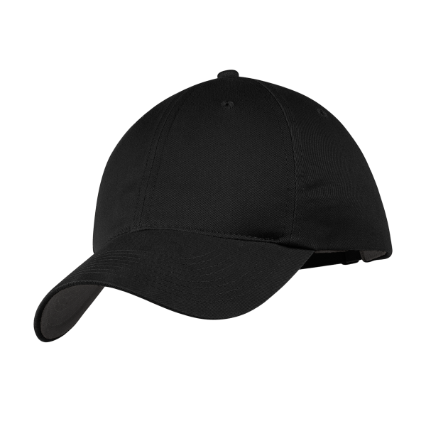 Nike Unstructured Cotton/Poly Twill Cap, Black, Left Side view