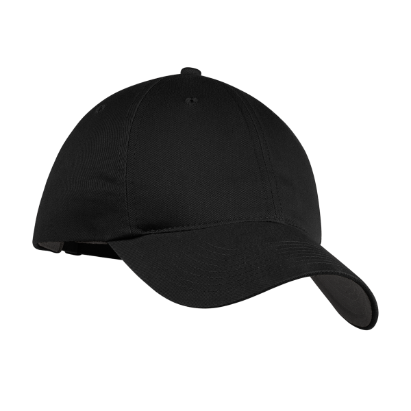 Nike Unstructured Cotton/Poly Twill Cap, Black, Right Side view