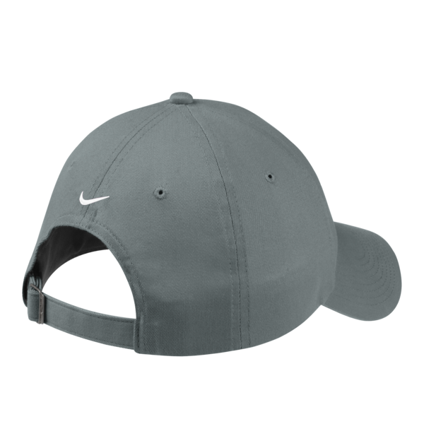 Nike Unstructured Cotton/Poly Twill Cap, Dark Grey, Back view
