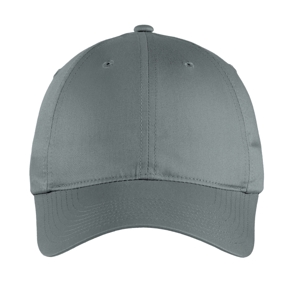 Nike Unstructured Cotton/Poly Twill Cap, Dark Grey, Front view