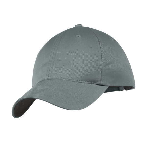 Nike Unstructured Cotton/Poly Twill Cap, Dark Grey, Left Side view