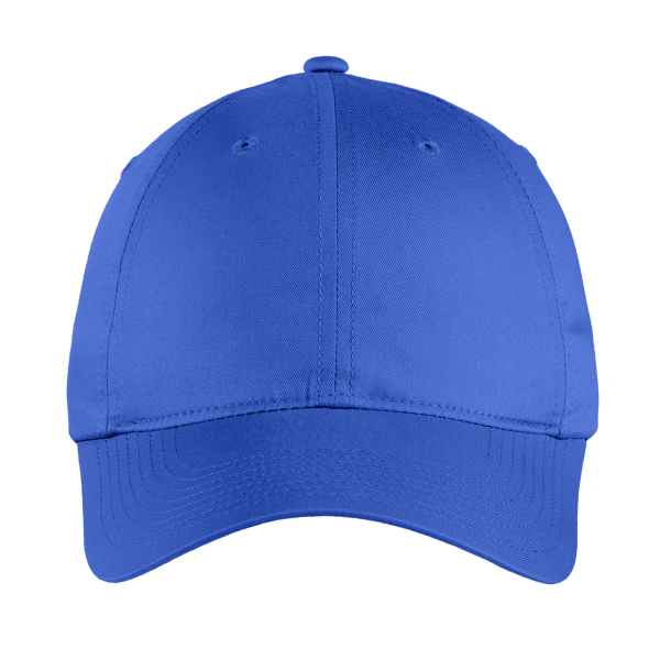 Nike Unstructured Cotton/Poly Twill Cap, Game Royal, Front view