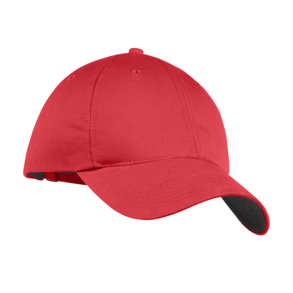 Nike Unstructured Cotton/Poly Twill Cap, Gym Red, Right Side view
