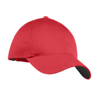 Nike Unstructured Cotton/Poly Twill Cap, Gym Red, Right Side view