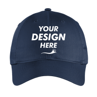 Nike Unstructured Cotton/Poly Twill Cap, Navy, Front view, Mockup