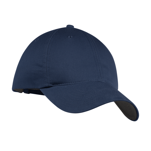 Nike Unstructured Cotton/Poly Twill Cap, Navy, Right Side view