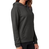 Nike Women's Club Fleece Sleeve Swoosh Pullover Hoodie, Anthracite, Right Sleeve view