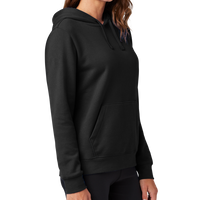 Nike Women's Club Fleece Sleeve Swoosh Pullover Hoodie, Black, Right Sleeve view