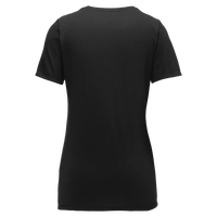 Nike Women's Dri FIT Cotton/Poly Scoop Neck Tee, Black, Back view