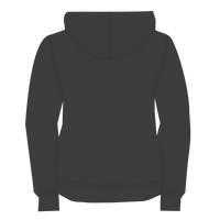 Nike Women's Gym Vintage Full Zip Hoodie, Team Black, Back view