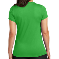 Nike Women's Swoosh Sleeve rLegend Tee, Apple Green, Back view