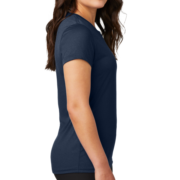 Nike Women's Swoosh Sleeve rLegend Tee, College Navy, Right Sleeve view