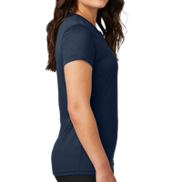 Nike Women's Swoosh Sleeve rLegend Tee, College Navy, Right Sleeve view