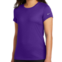Nike Women's Swoosh Sleeve rLegend Tee, Court Purple, Front view