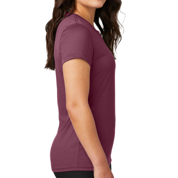Nike Women's Swoosh Sleeve rLegend Tee, Deep Maroon, Right Sleeve view