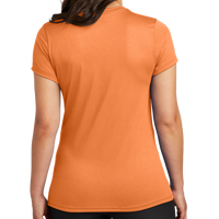 Nike Women's Swoosh Sleeve rLegend Tee, Desert Orange, Back view
