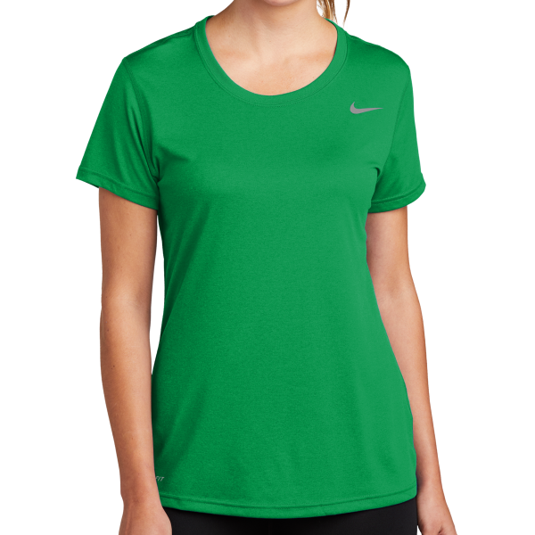 Nike Women's Team rLegend Tee, Apple Green, Front view