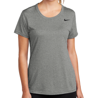 Nike Women's Team rLegend Tee, Carbon Heather, Front view