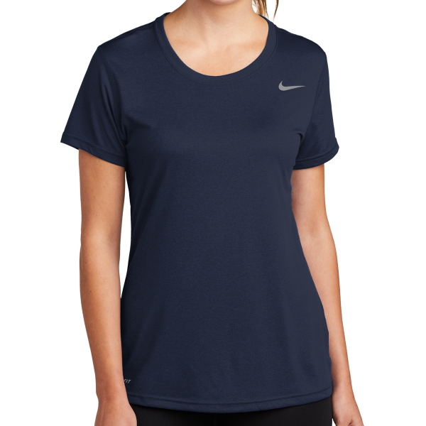 Nike Women's Team rLegend Tee, College Navy, Front view
