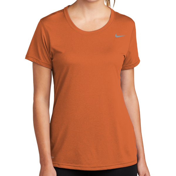 Nike Women's Team rLegend Tee, Desert Orange, Front view