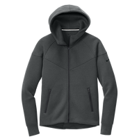 Nike Women's Tech Fleece Full Zip Hoodie, Anthracite Heather, Front view