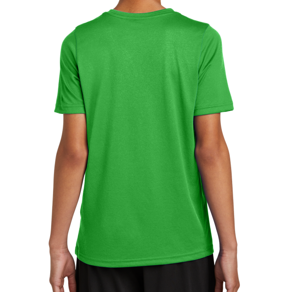 Nike Youth Swoosh Sleeve rLegend Tee, Apple Green, Back view