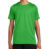 Nike Youth Swoosh Sleeve rLegend Tee, Apple Green, Front view